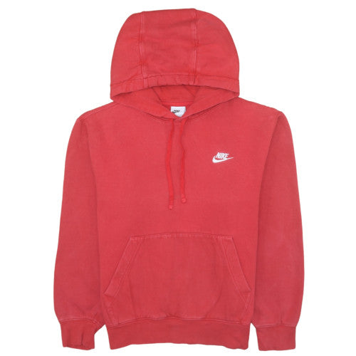 Nike Men's Red Pullover Hoodie Small Regular Fit Cotton Fleece