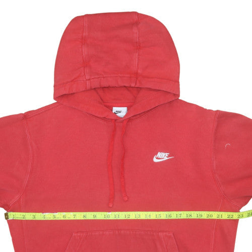 Nike Men's Red Pullover Hoodie Small Regular Fit Cotton Fleece