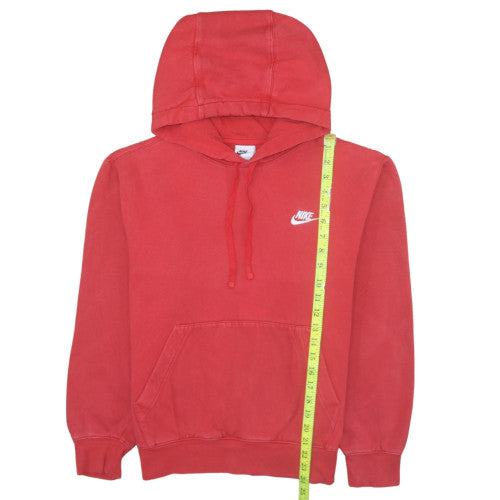 Nike Men's Red Pullover Hoodie Small Regular Fit Cotton Fleece