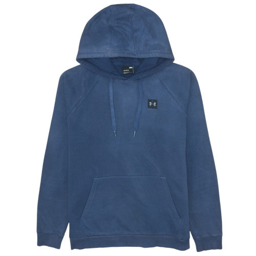 Under Armour Mens Blue Pullover Hoodie Size L Fleece Sweatshirt