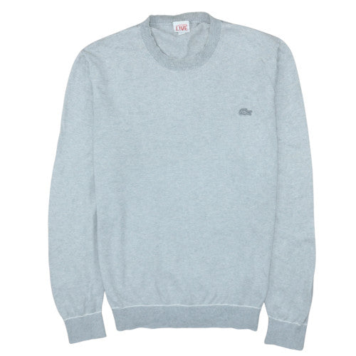 Lacoste Live Men's Grey Cotton Cashmere Crew Neck Jumper L