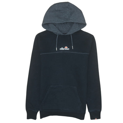 Ellesse Men's Black Pullover Hoodie L Logo Hooded Sweatshirt