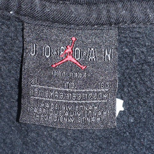 Jordan Boys Black Pullover Hoodie XL 13-15 Years Logo Print Sweatshirt