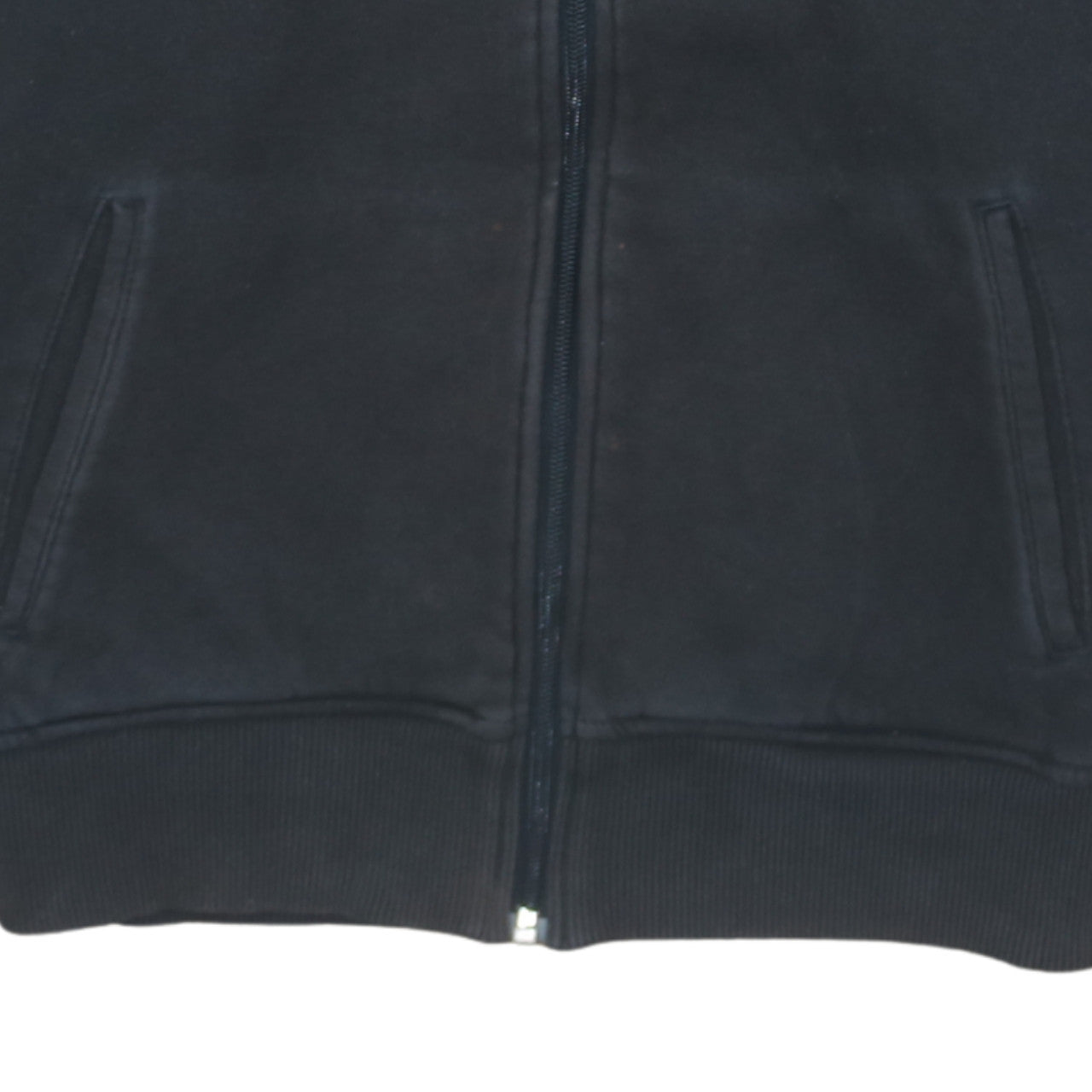 Nike Men's Black Full Zip Fleece Sweatshirt M Geometric Logo