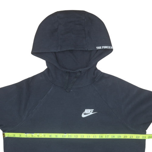 Nike Men's Black Pullover Hoodie M Regular Fit Graphic Fleece