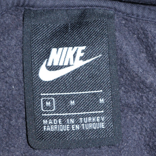 Nike Men's Black Pullover Hoodie M Regular Fit Graphic Fleece