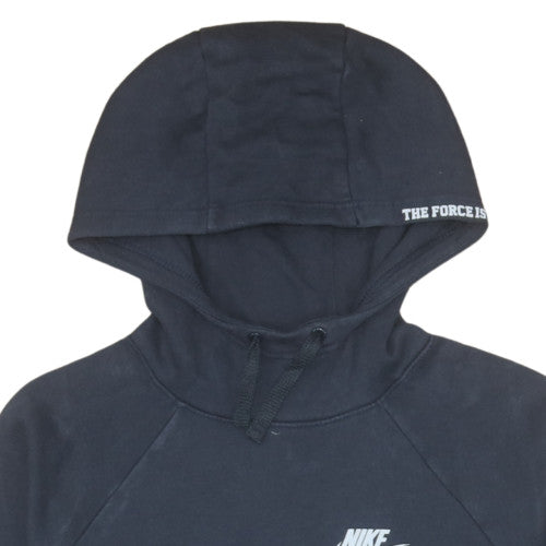 Nike Men's Black Pullover Hoodie M Regular Fit Graphic Fleece