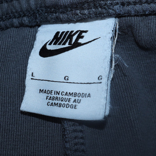 Nike Men's Blue Jogger Trousers L Regular Fit Fleece Sweatpants