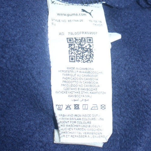 Puma Women's Navy Blue Pullover Hoodie Size S Cotton Blend