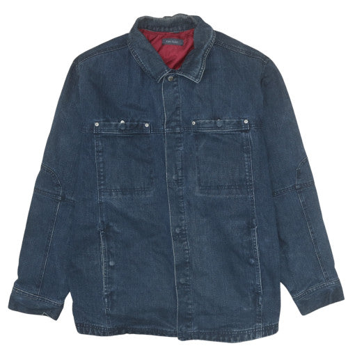Kiabi Casual Men's Blue Denim Basic Jacket L Regular Fit