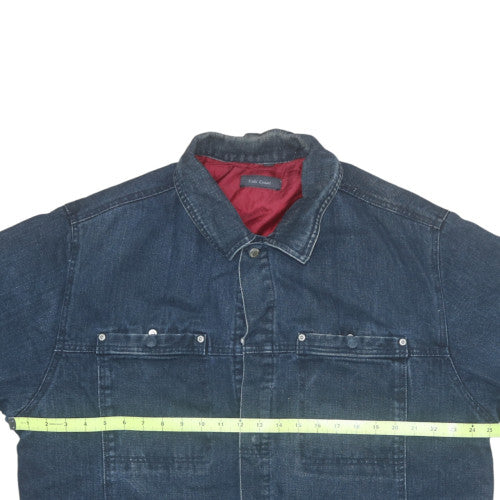 Kiabi Casual Men's Blue Denim Basic Jacket L Regular Fit
