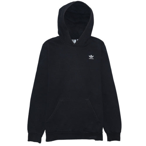 Adidas Boys Black Pullover Hoodie Size 15-16 Years Cotton Blend