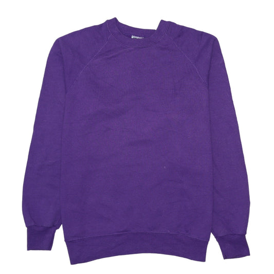Lee Men’s Purple Pullover Sweatshirt Fleece Lined Crew Neck M