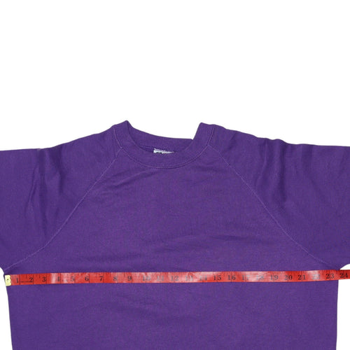 Lee Men’s Purple Pullover Sweatshirt Fleece Lined Crew Neck M