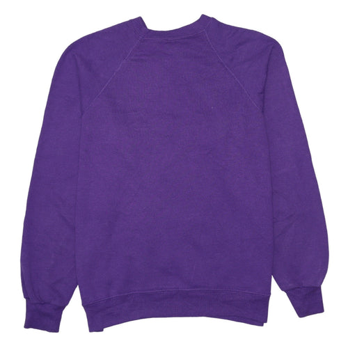 Lee Men’s Purple Pullover Sweatshirt Fleece Lined Crew Neck M