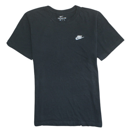 Nike Men's Black Small Crew Neck Sports Cotton T-Shirt