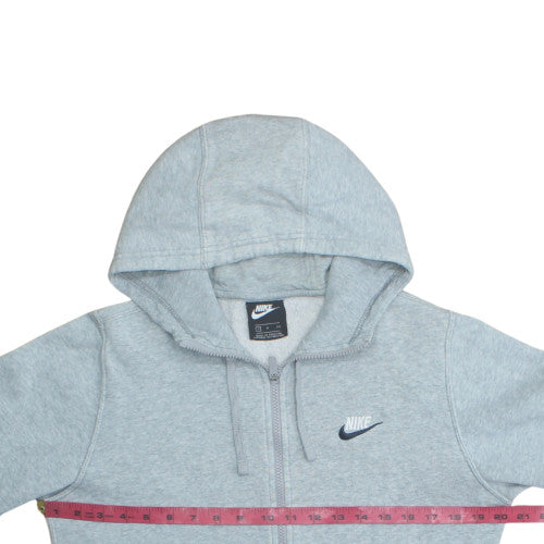 Nike Men's Grey Full Zip Hoodie Small Sportswear Fleece