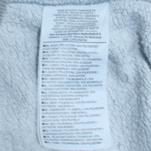 Nike Men's Grey Full Zip Hoodie Small Sportswear Fleece