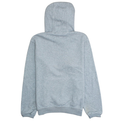 Nike Mens Grey Pullover Hoodie Medium Cotton Blend Logo Sweatshirt