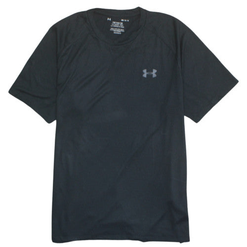 Under Armour Men's Black HeatGear Tech T-Shirt Medium Loose Fit