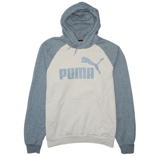 Puma Men's Grey Pullover Hoodie XL Regular Fit Sports Fleece