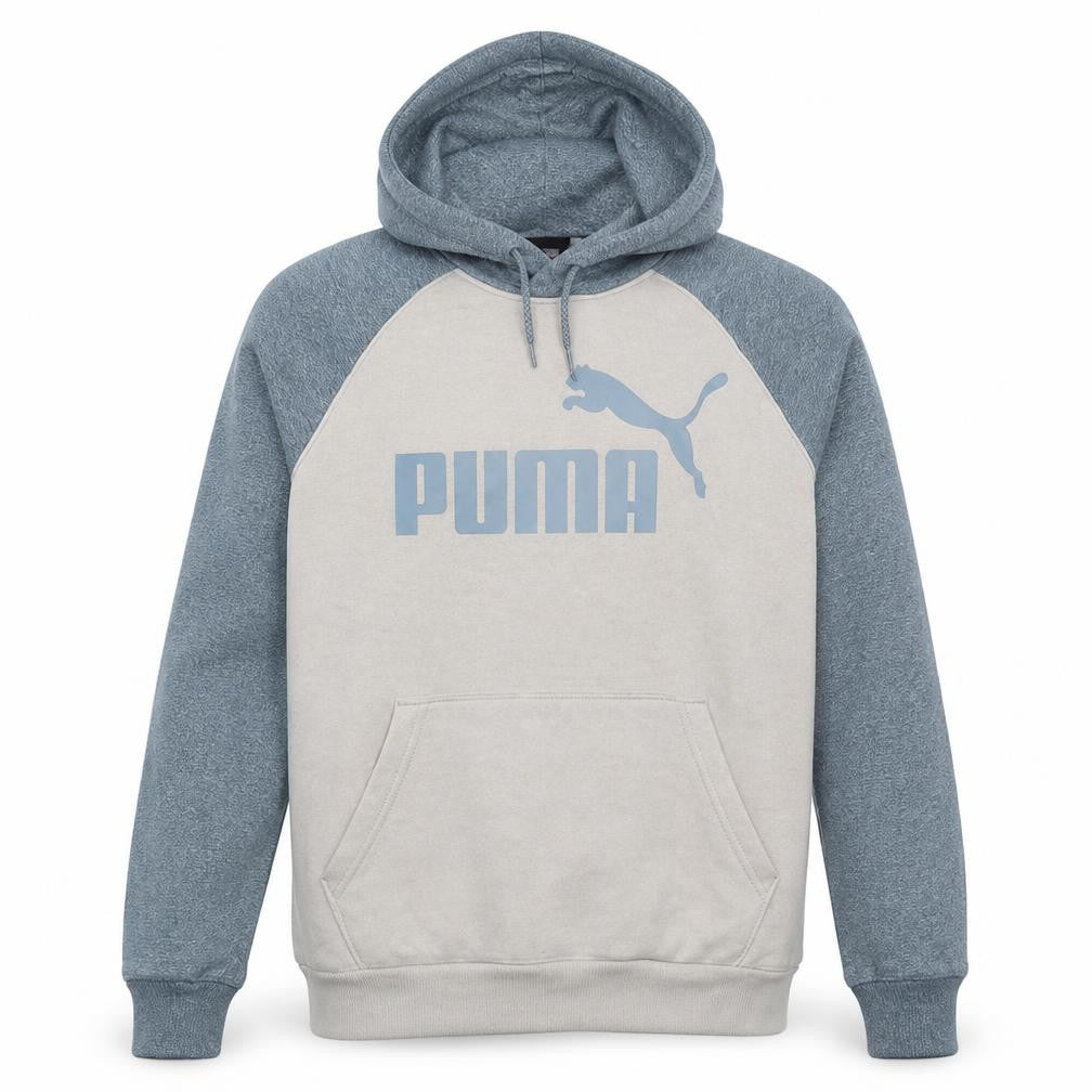Puma Men's Grey Pullover Hoodie XL Regular Fit Sports Fleece