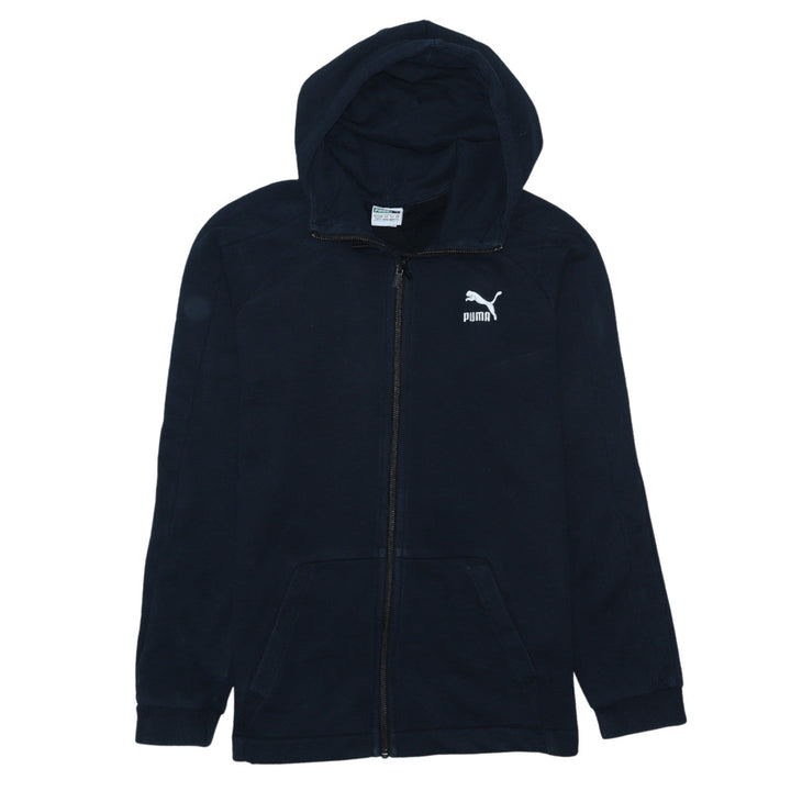 Puma Men's Blue Full Zip Hoodie XS Regular Fit Fleece