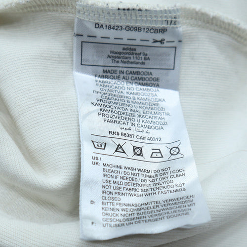 Adidas Women White XS 1/2 Zip Pullover Sweatshirt with Logo