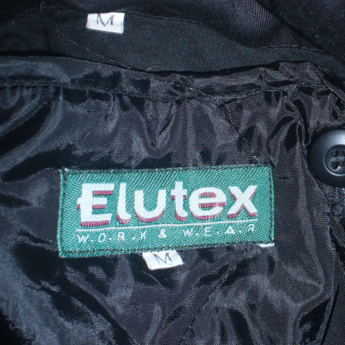 Elutex Mens Black M Hooded Waterproof Parka Jacket Workwear
