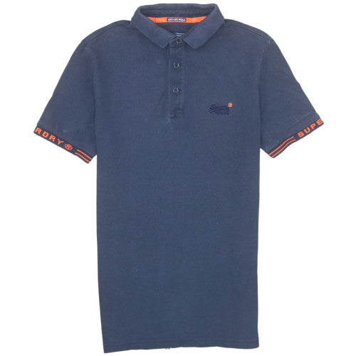 Superdry Men’s Blue Short Sleeve City Polo Shirt Size S