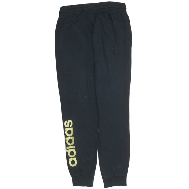 adidas Womens Black Jogger Sweatpants Size 12-14 Regular Fit