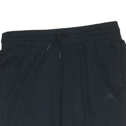adidas Womens Black Jogger Sweatpants Size 12-14 Regular Fit