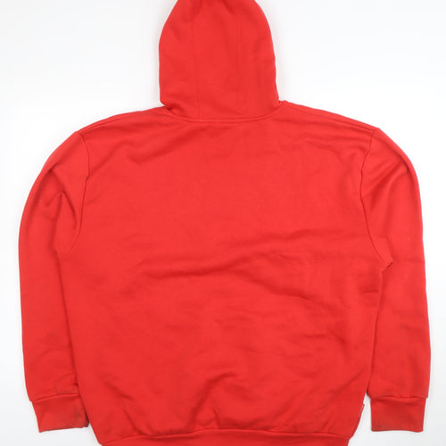 Slazenger Men’s Red Pullover Hoodie XL Logo Fleece Sweatshirt