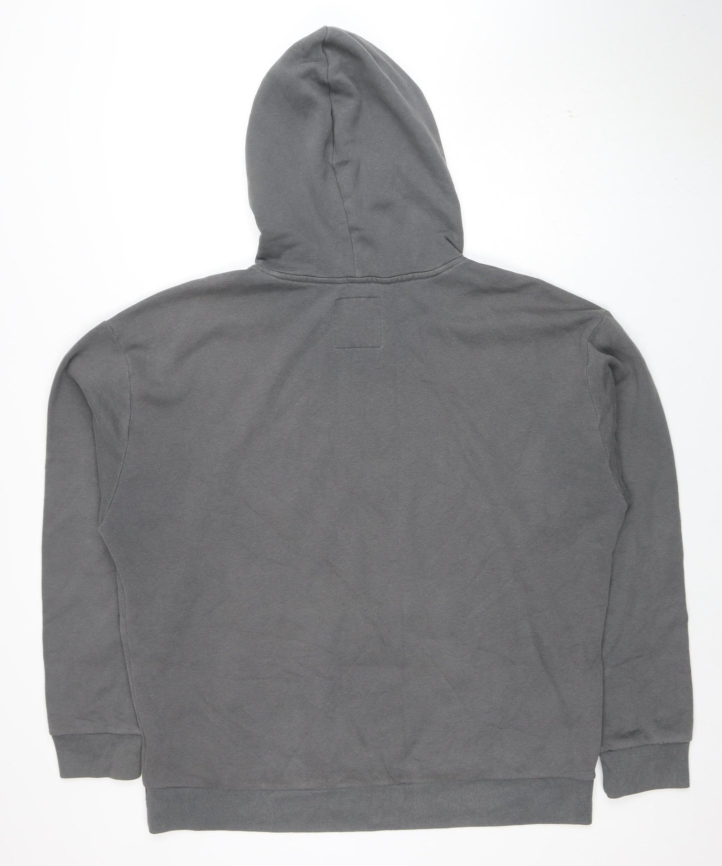 Hollister Men’s Grey Relaxed Fit Pullover Hoodie XL Cotton Blend
