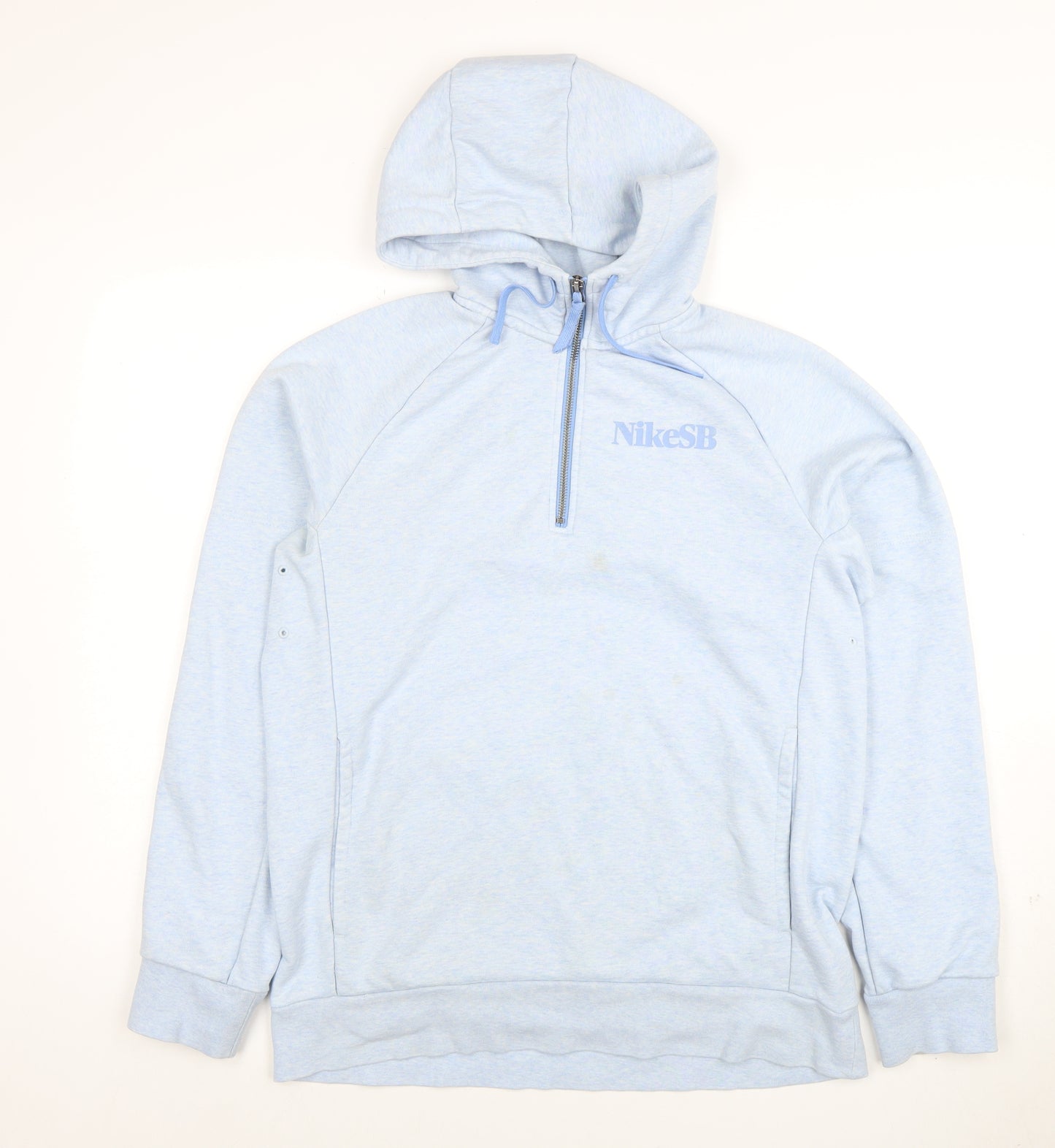 Nike SB Men's Blue 1/2 Zip Hoodie Size M Skate Pullover