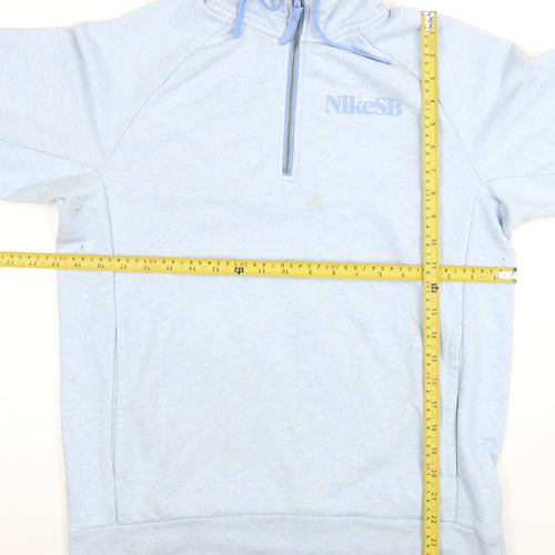 Nike SB Men's Blue 1/2 Zip Hoodie Size M Skate Pullover