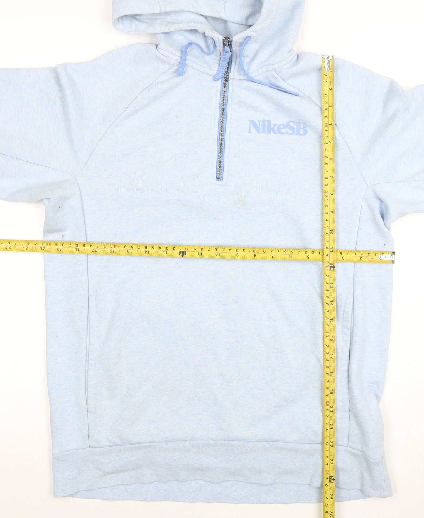 Nike SB Men's Blue 1/2 Zip Hoodie Size M Skate Pullover