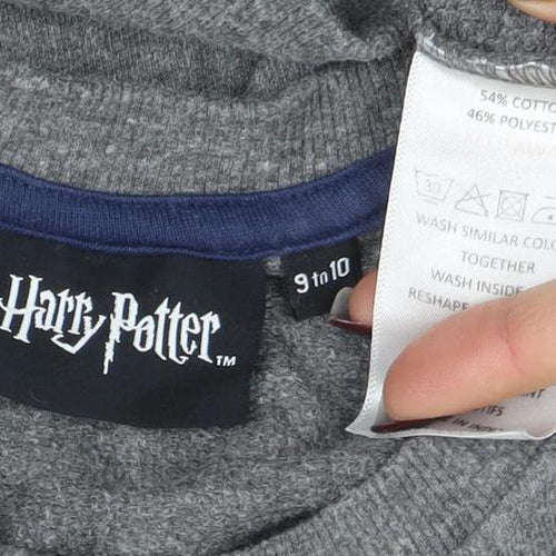 Harry Potter Boys Grey Hogwarts Alumni Sequin Sweatshirt 9-10 Years