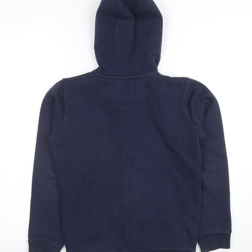 Jack Wills Boys Navy Full Zip Hoodie 9-10 Years Cotton Blend