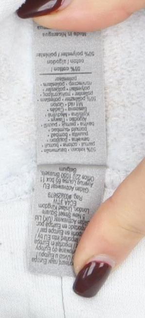 Gildan Women's White Heart Print Pullover Hoodie Size M