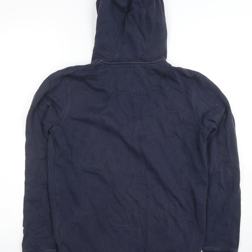 Lyle & Scott Junior Boys Navy Full Zip Hoodie Size 12-13 Years Cotton Blend