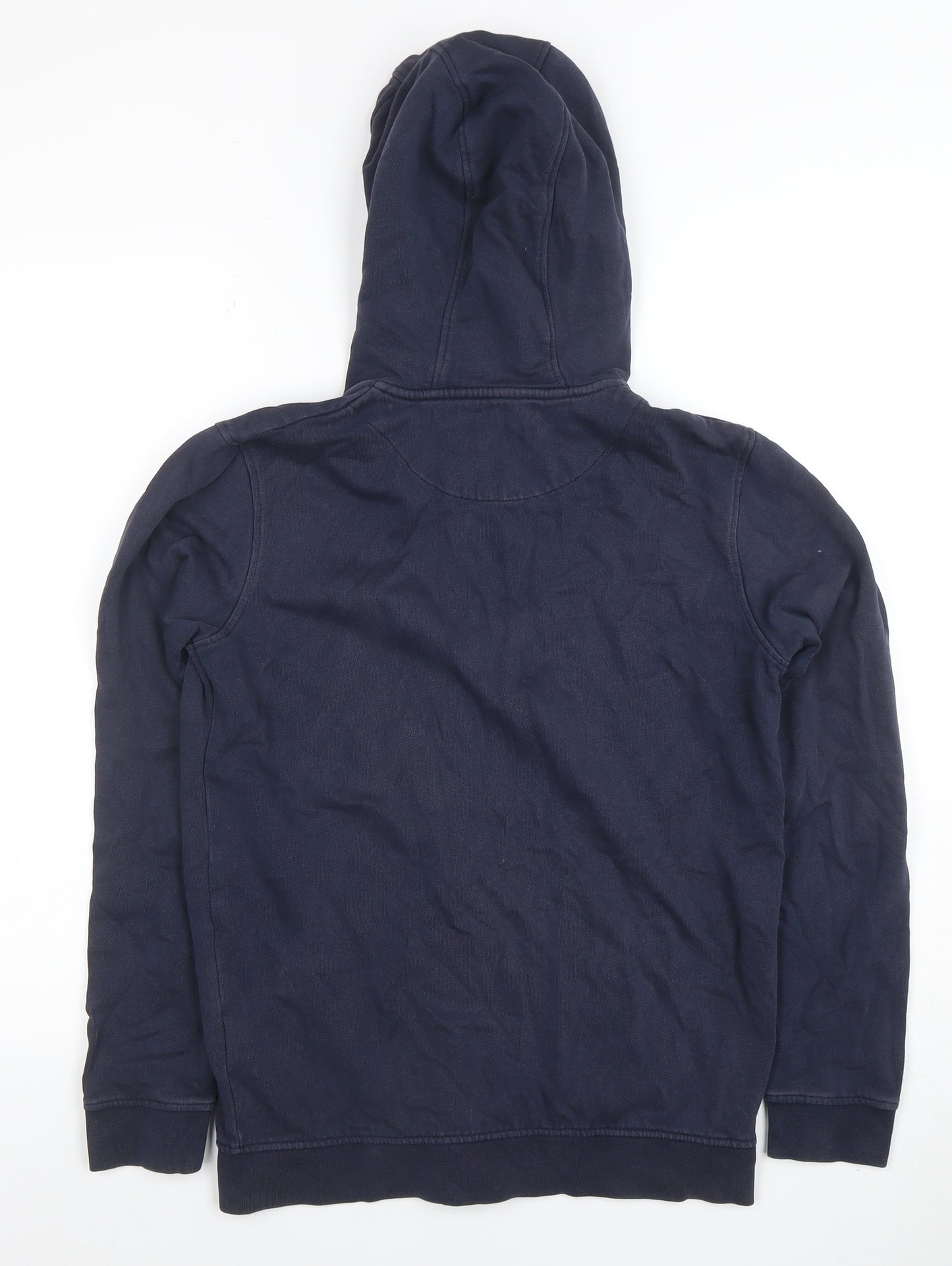 Lyle & Scott Junior Boys Navy Full Zip Hoodie Size 12-13 Years Cotton Blend