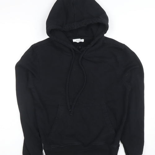 ARNE Boys Black Pullover Hoodie Size 10 Cotton Blend Long Sleeve