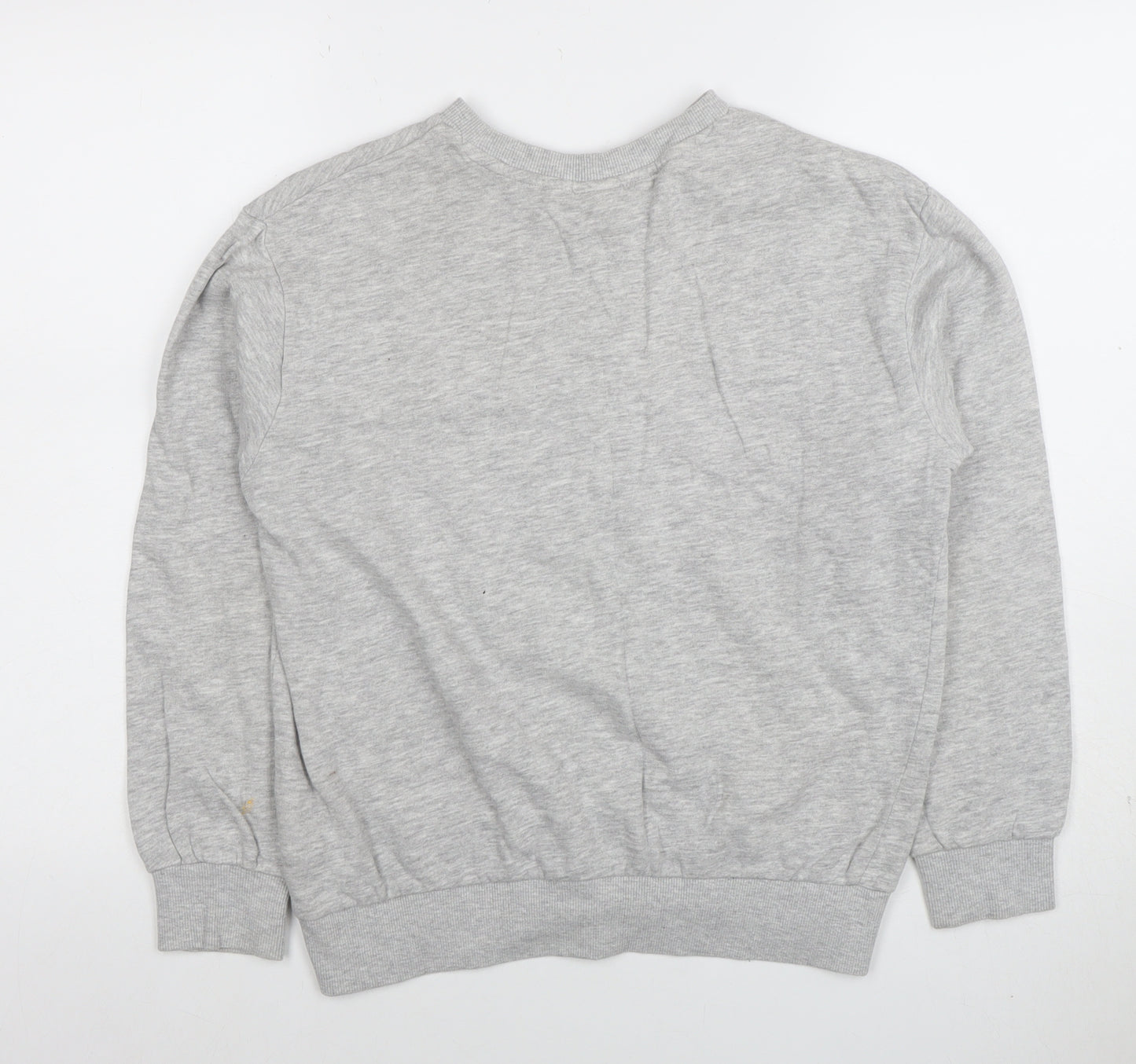 H&M Women Grey Harvard Logo Pullover Sweatshirt XS