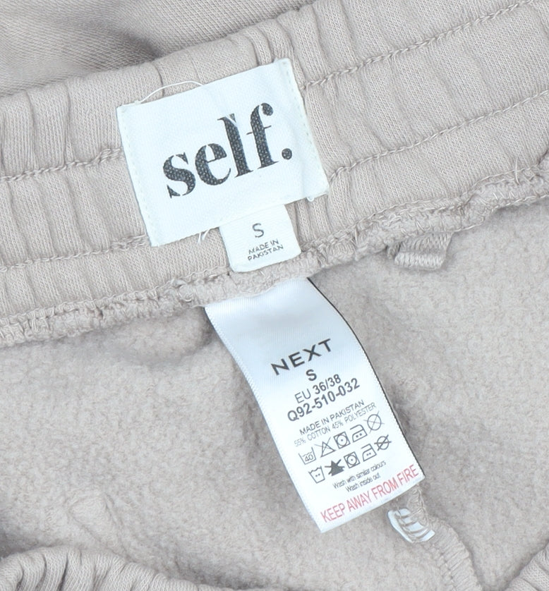 Next Self Beige Womens Relaxed Sweatshirt S Cotton Blend