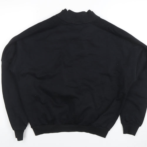 Gymshark Womens Black XS Pullover Sweatshirt Logo Crew Neck