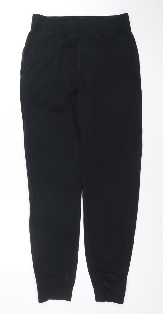 Uniqlo Women's Black Cotton Blend Jogger Sweatpants Size S