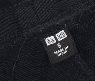Uniqlo Women's Black Cotton Blend Jogger Sweatpants Size S