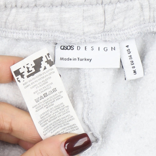 ASOS DESIGN Women Grey Jogger Sweatpants Size 8 Elastic Waist
