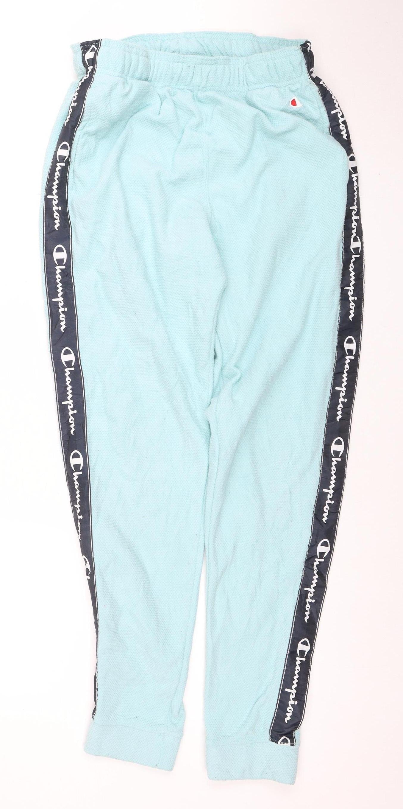 Champion Women's Blue Small Jogger Track Pants with Side Stripe